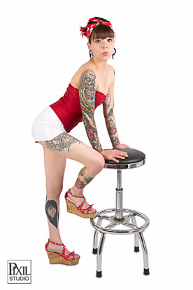 denver tattoo pin up photography