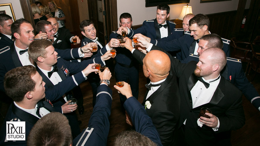 airforce wedding shot