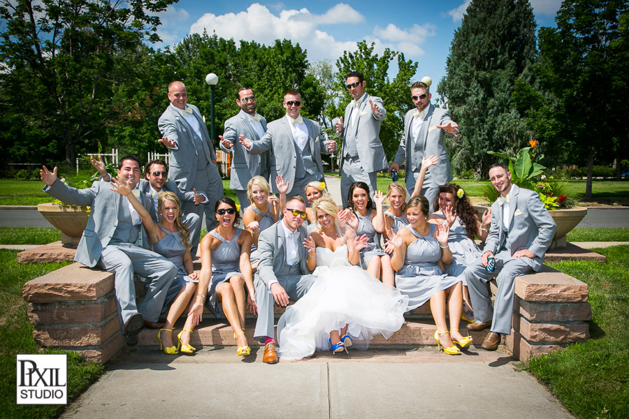 fun wedding bridal party denver