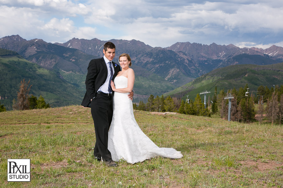 mountain top wedding vail