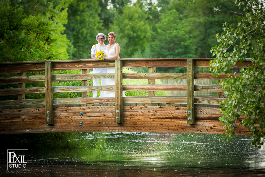 Rustic Hudson Gardens Lgbt wedding