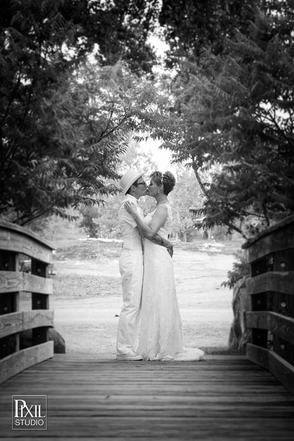 Rustic Hudson Gardens Lgbt wedding