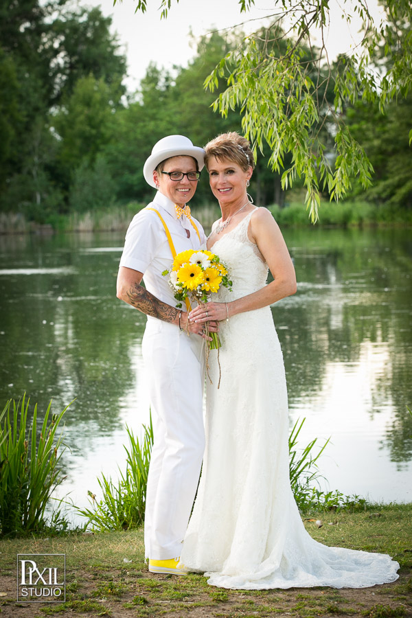 Rustic Hudson Gardens Lgbt wedding