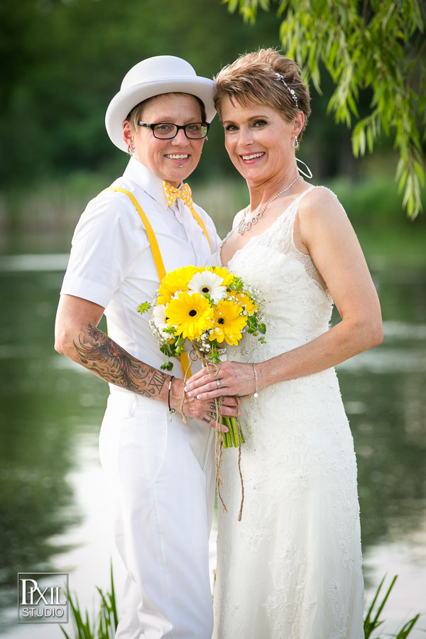 Rustic Hudson Gardens Lgbt wedding